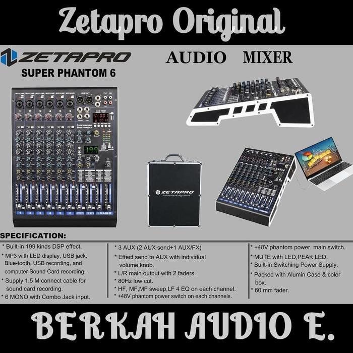 Mixer Audio Systeam Zetapro Super Phantom 6