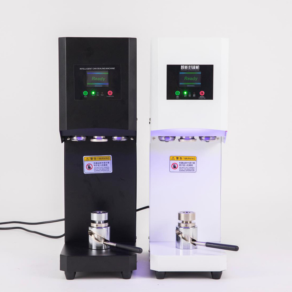 Semi Automatic Intelligent Tin Can Sealing Machine Manual Rotary PET Bottle Can Filler Seamer Beer C