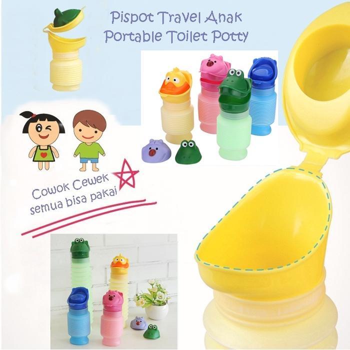 BK020 Pispot Travel Anak Mobil Unisex Baby & Kid Portable Toilet Potty - Biru Dewasa