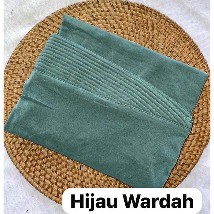 Hijab Bergo Jersey M /Jilbab instan Jersy/Kerudung Instan Jersey M - HIJAU WARDAH
