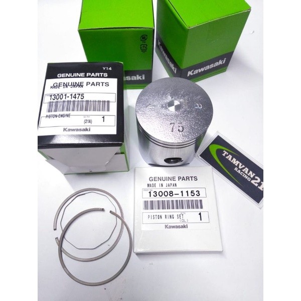 PISTON SEHER SET RING SEHER KODE B75 NINJA RR R SS ORIGINAL