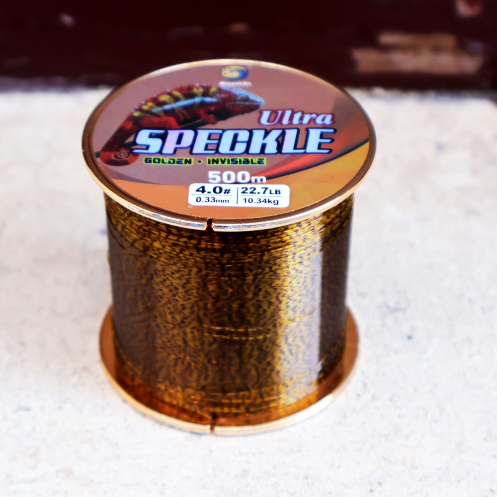Bingolife 500m Tali Pancing Nilon Speckle Emas