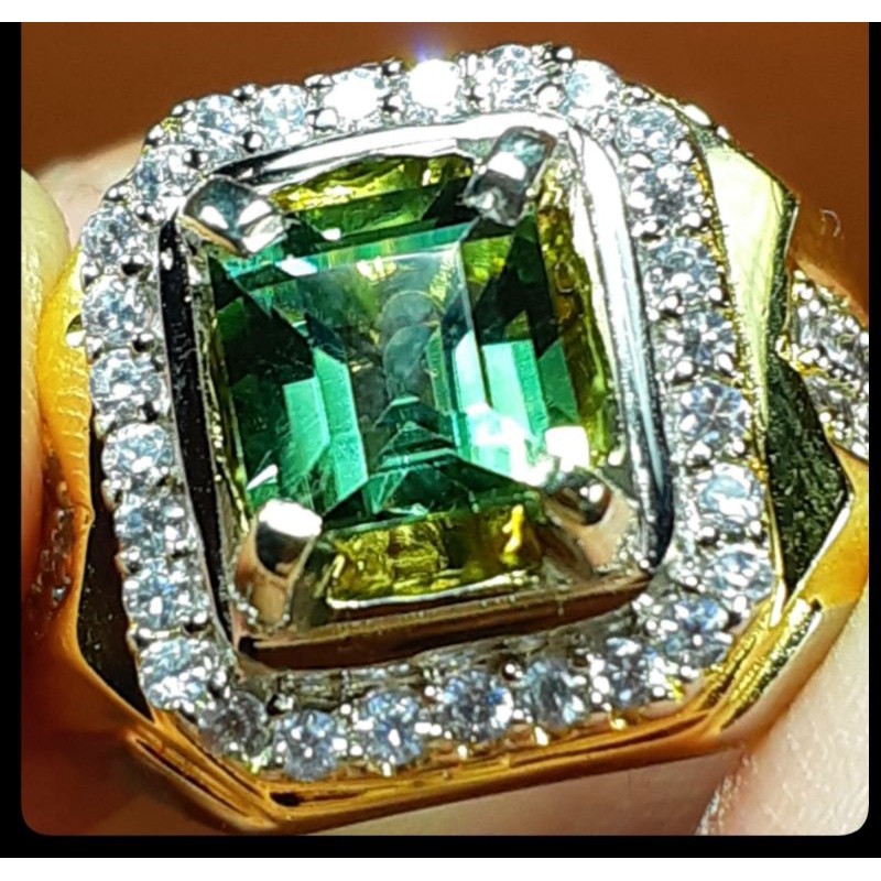 BATU PERMATA TSAVORITE GARNET TANZANIA + MEMO LAB YA