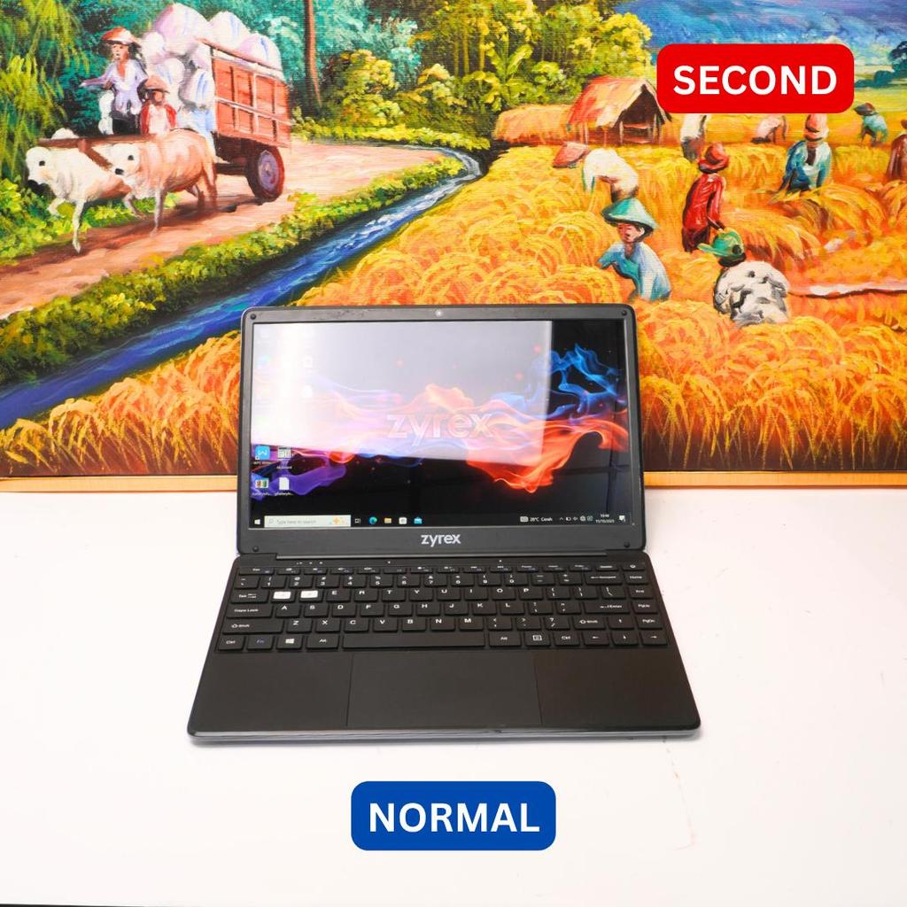 ZYREX SKY 232 NEW GENERATION CELERON N4020 4 GB (14") LAPTOP SECOND ORIGINAL SINAR MUTIARA CELL