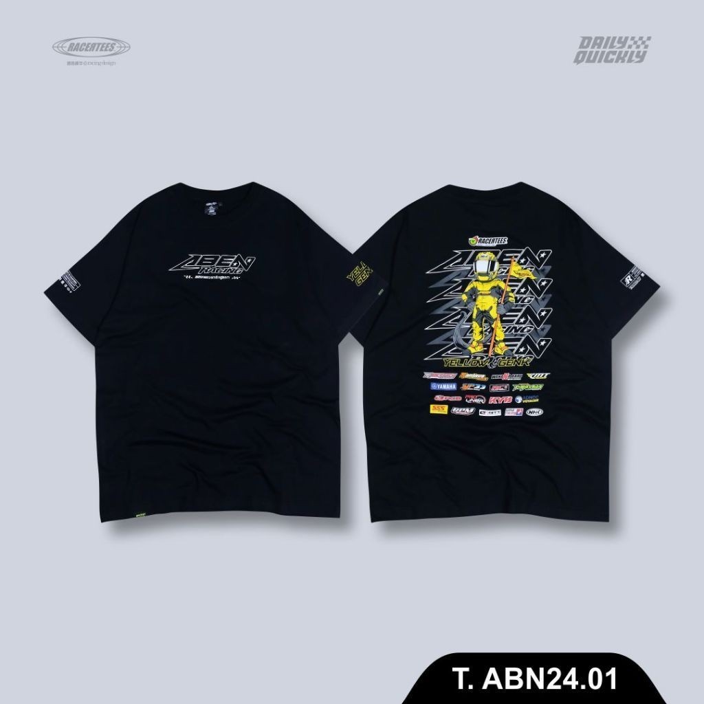 RACERTEES Kaos ABEN RACING 2024 #1 baju kaos pria