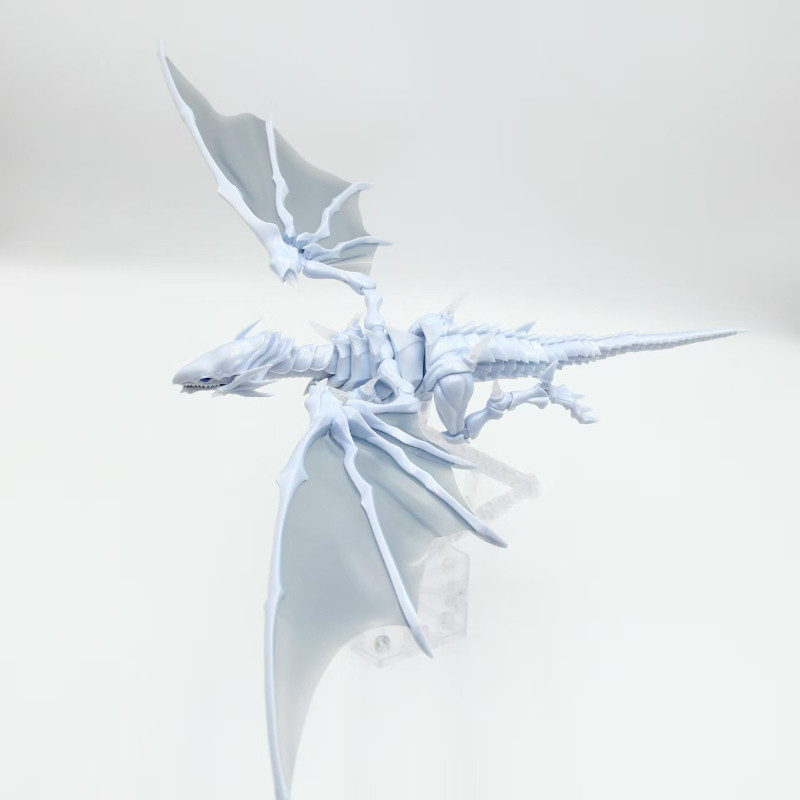 Hot Yu-Gi-Oh  Figure-Rise Amplified Blue-Eyes White Dragon Model Kit with Movable Joints Metallic Pa