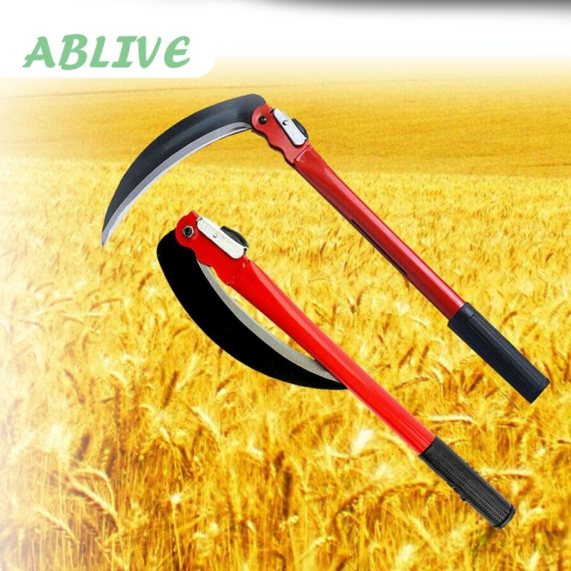 Arit Rumput Lipat Pemotong Rumput Gardening Sickle Alat Potong Rumput Praktis Bisa Di Lipat Aksesori