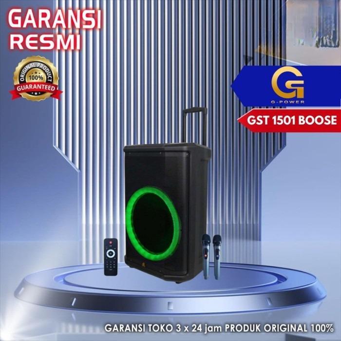 Speaker G POWER GST1501 / GST 1501 BOOSE  Wireless Portable 15inch