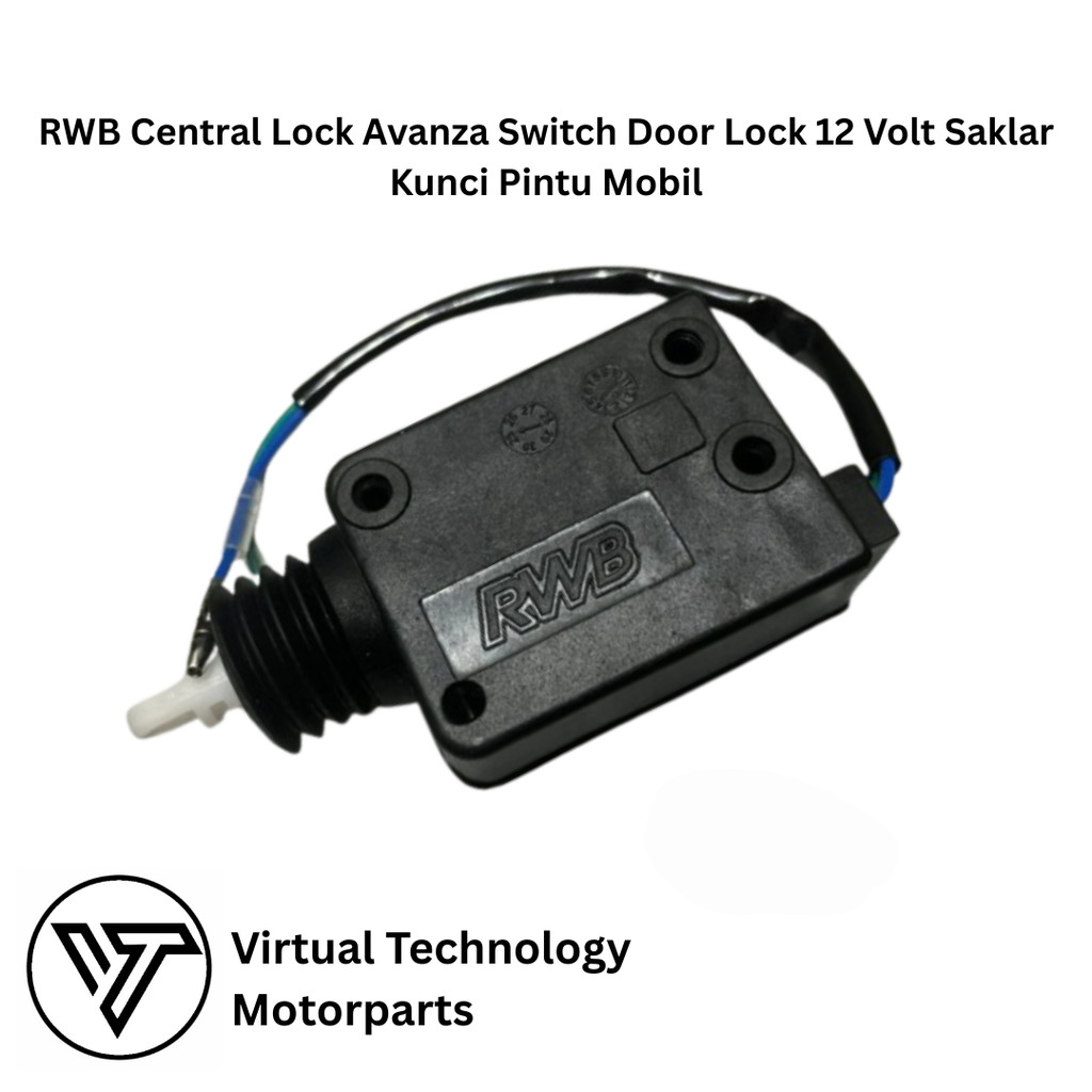RWB Central Lock Avanza Switch Door Lock 12 Volt Saklar Kunci Pintu Mobil