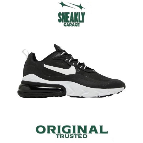 Sepatu Nike Air Max 270 React Black White  Sneakers Unisex