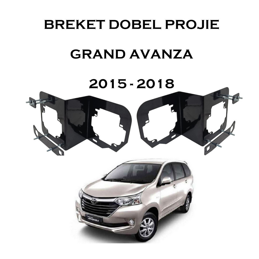 Breket BILED GRAND AVANZA 2015 2016 2016 2018  PNP bracket Retrofit Double Bi-LED Projector 2.5 Inch