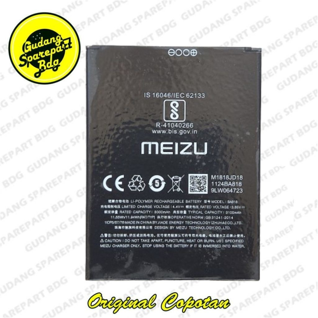 Baterai Meizu C9/C9 Pro BA818 Second Copotan