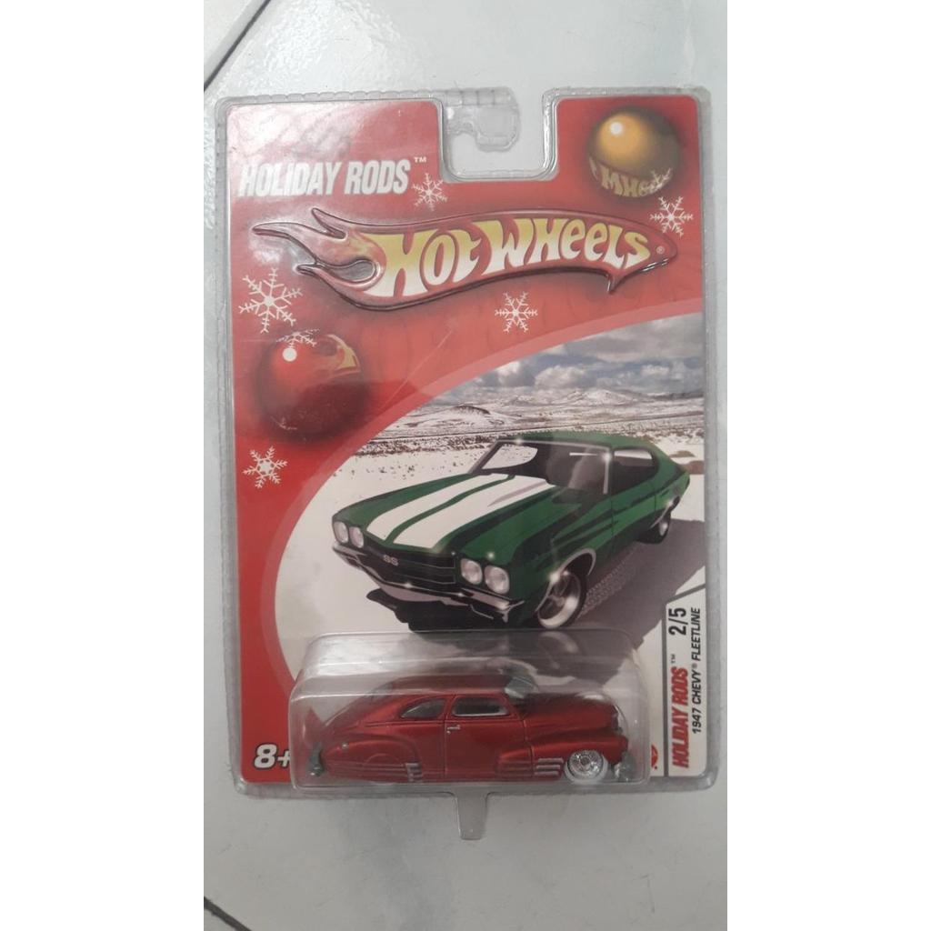 HOT WHEELS  1947 CHEVY FLEETLINE RED  2005 HOLIDAY RODS