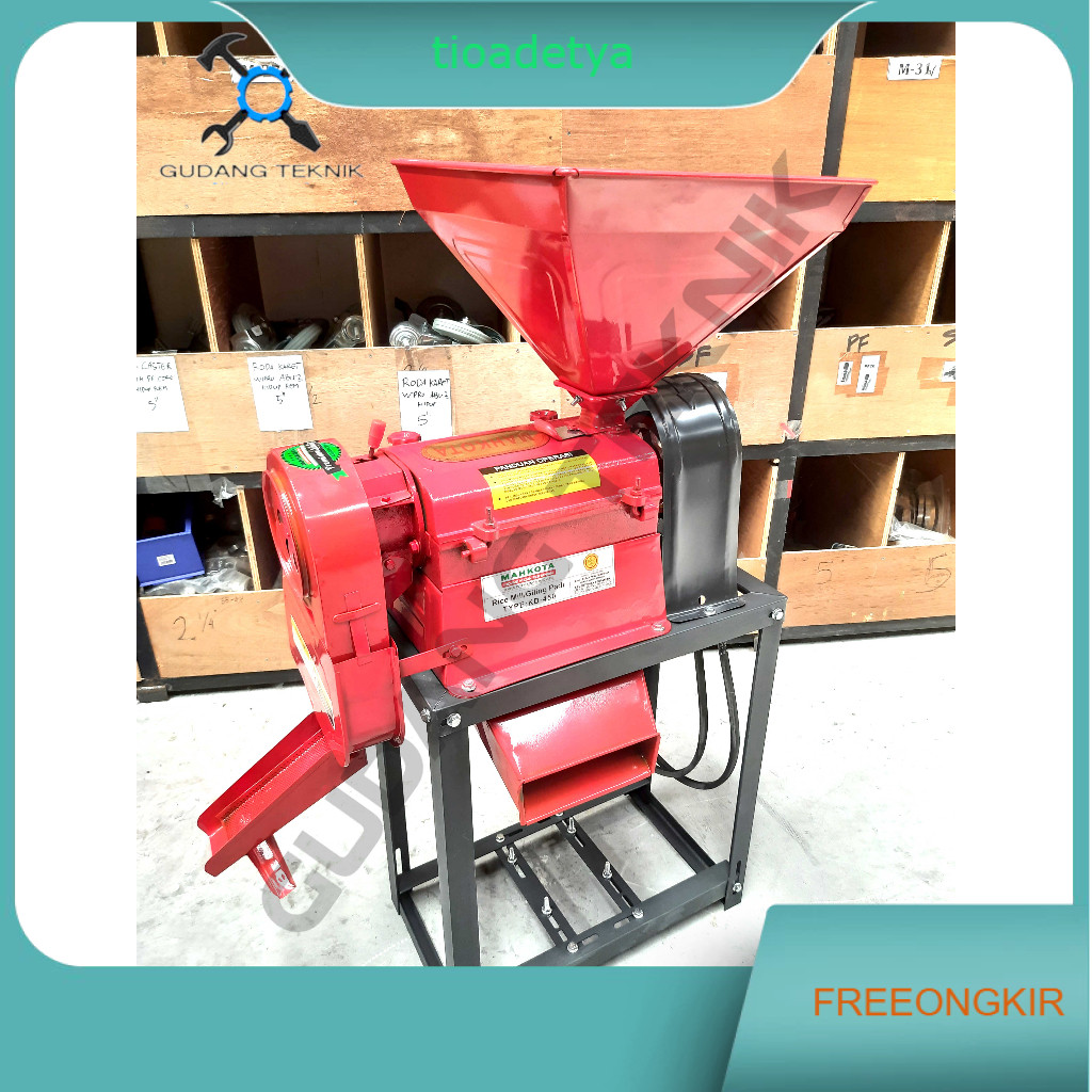Mesin Penggiling Padi MAHKOTA KD450 NEW / Rice Polisher Beras Kebi Mini KD 450 - Mesin Giling Poles 
