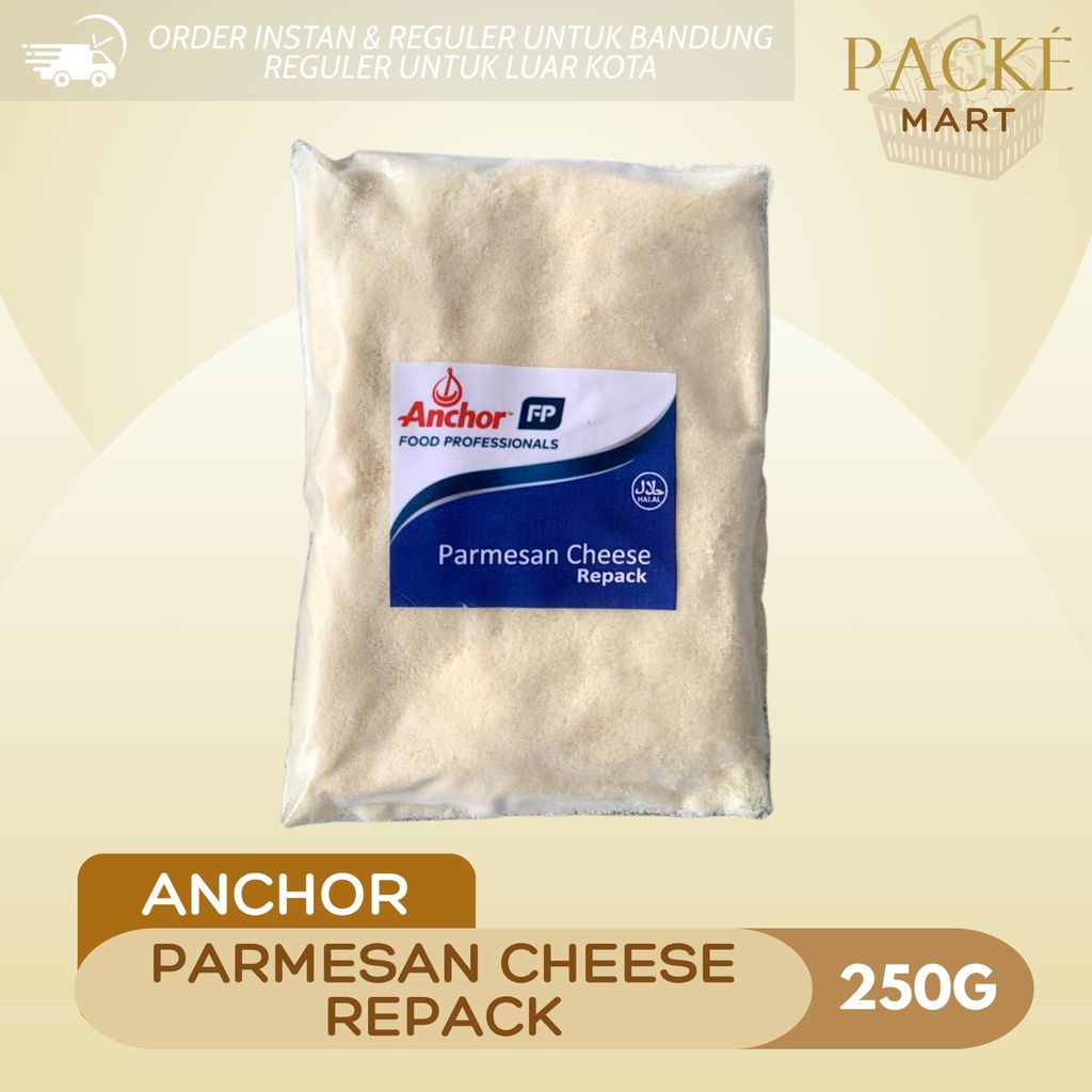 Anchor Parmesan Cheese 250g / Keju Parmesan Bubuk / Parmesan Cheese Powder / Keju Bubuk