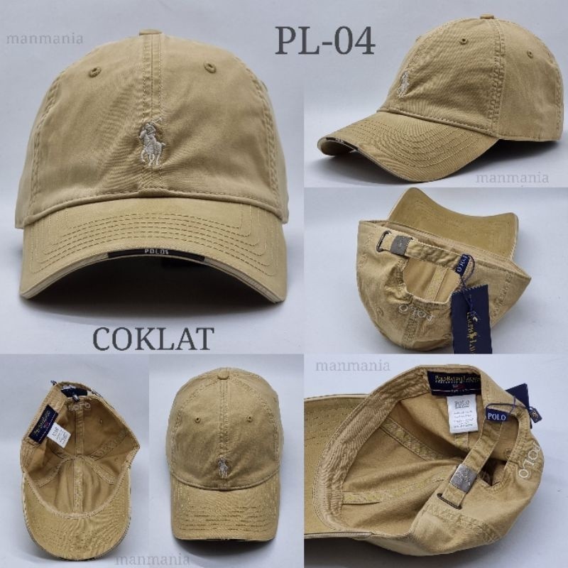 Termurah Topi polo import Pria Baseball Katun Bordir Logo Laki Laki Wanita Olahraga Sport distro ter