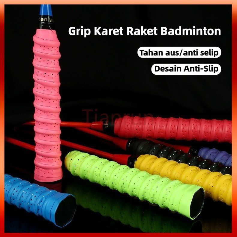 Grip Karet Raket Badminton / Grip Raket Badminton / Grip Tulang Bahan Karet Premium Anti Slip