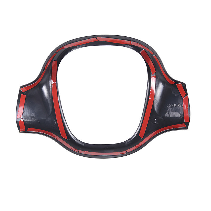 For smart 451 Fortwo 20092015 ABS Carbon Fiber Car Steering Wheel Decorative Frame Cover Sticker Car
