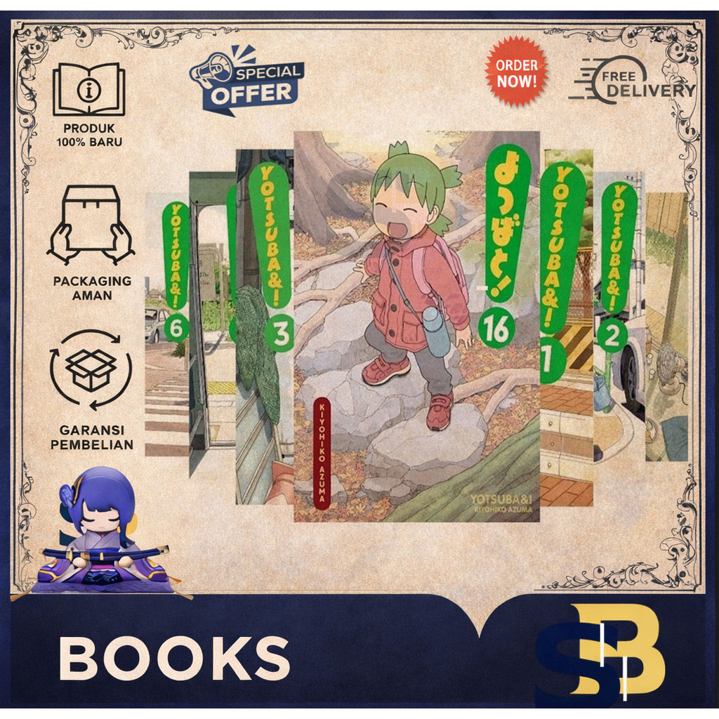Komik Yotsuba& (Vol.1-15) by Kiyohiko Azuma (English) - Stakee