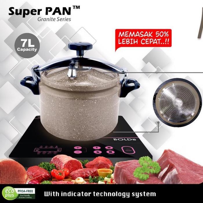 HOT PRODUK Panci Presto Original BOLDe bisa Kompor Induksi - BEIGEterlaris
