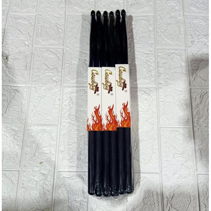 NEW STIK DRUM / STICK DRUM PLASTIK COWBOY SEPASANG (ISI 2 BUAH) - Hitam