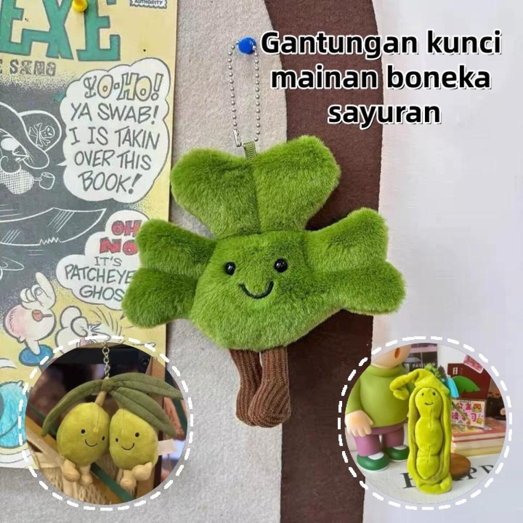 [COD]Dekorasi Gantungan Tas Mainan Boneka Liontin Sayuran Boneka Buah Dan Sayur/Boneka Buah Dan Sayu