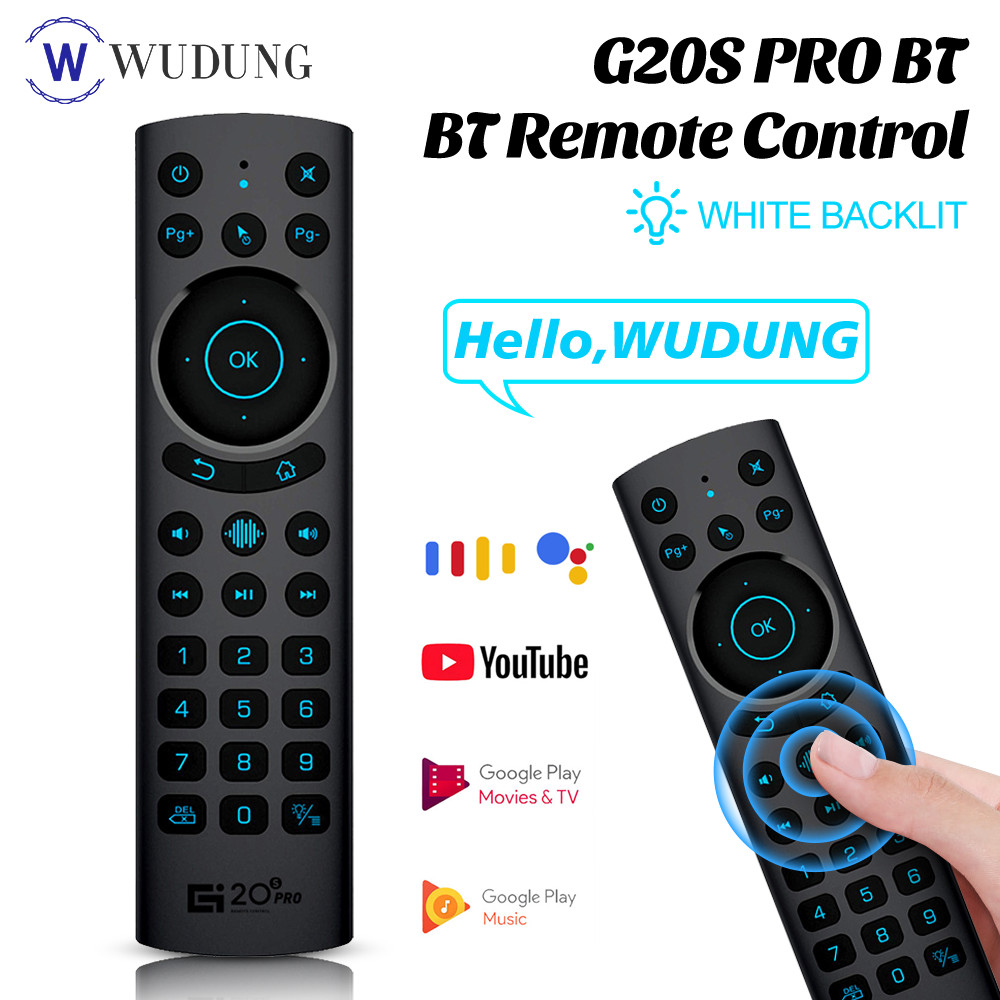 Voice Remote Control 2.4G Wireless Air Mouse G20S G10S PRO BT 5.0 Remote For Android TV BOX X96 A95X