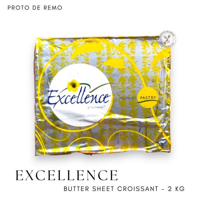 Excellence Butter Margarine Sheet Croissant - 2KG
