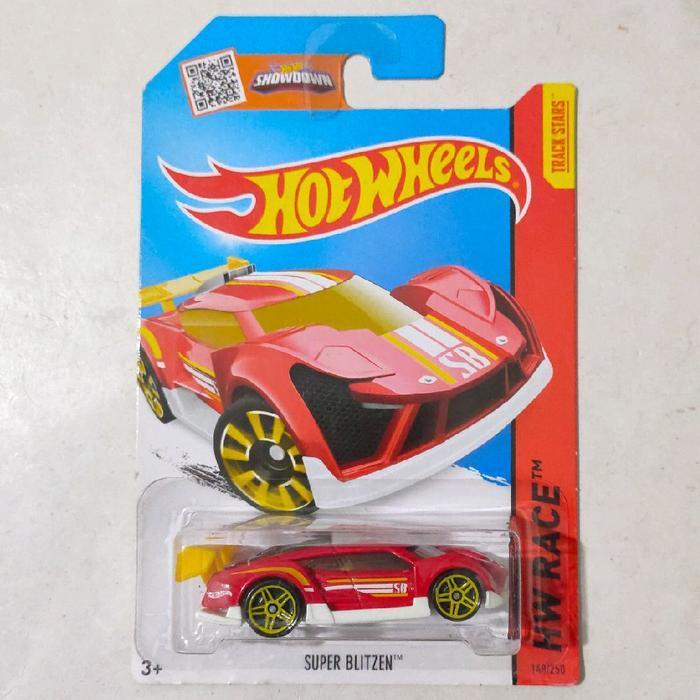 Mainan Hot Wheels Super Blitzen merah 2014 HW Race