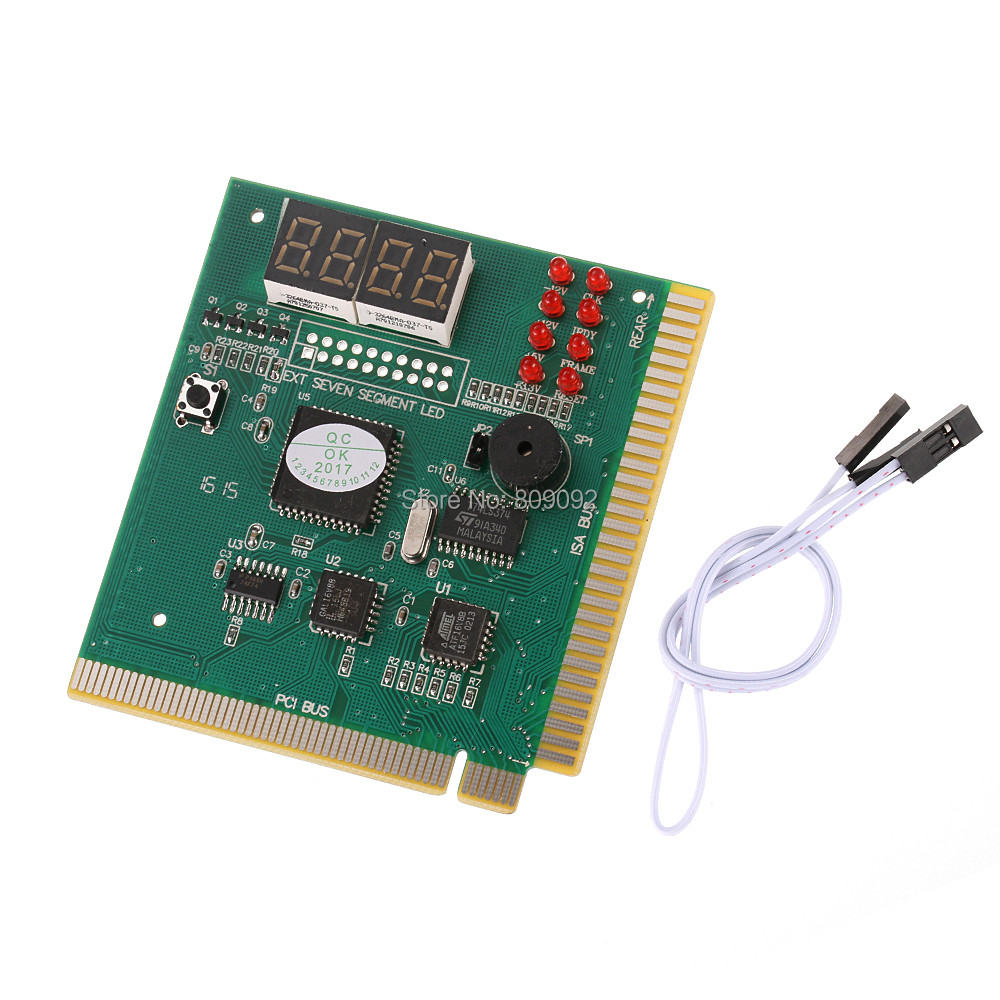 4-Digit LCD Display Card PC Analyzer Diagnostic Motherboard POST Tester FOR Computer PCI ISA Bus Mai