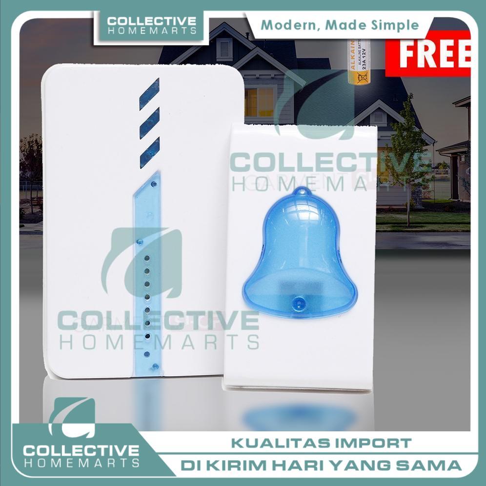 Bel Pintu Wireless Listrik Baterai Door Bell 18 Musik Bel Rumah Tanpa Kabel Waterproof Merek KOTAKIN