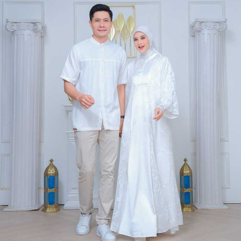 Sarimbit Keluarga Amira Series By Keke Busana, Gamis & Koko Dewasa/Anak, Armany Silk & Chiffon Organ