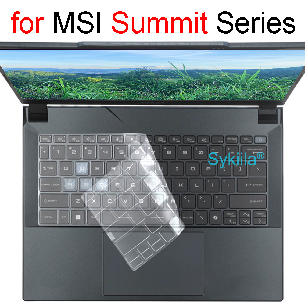 Keyboard Cover for MSI Summit 13 16 A16 B14 B15 E14 E15 E16 Flip Evo Summit Silicone Protector Skin 