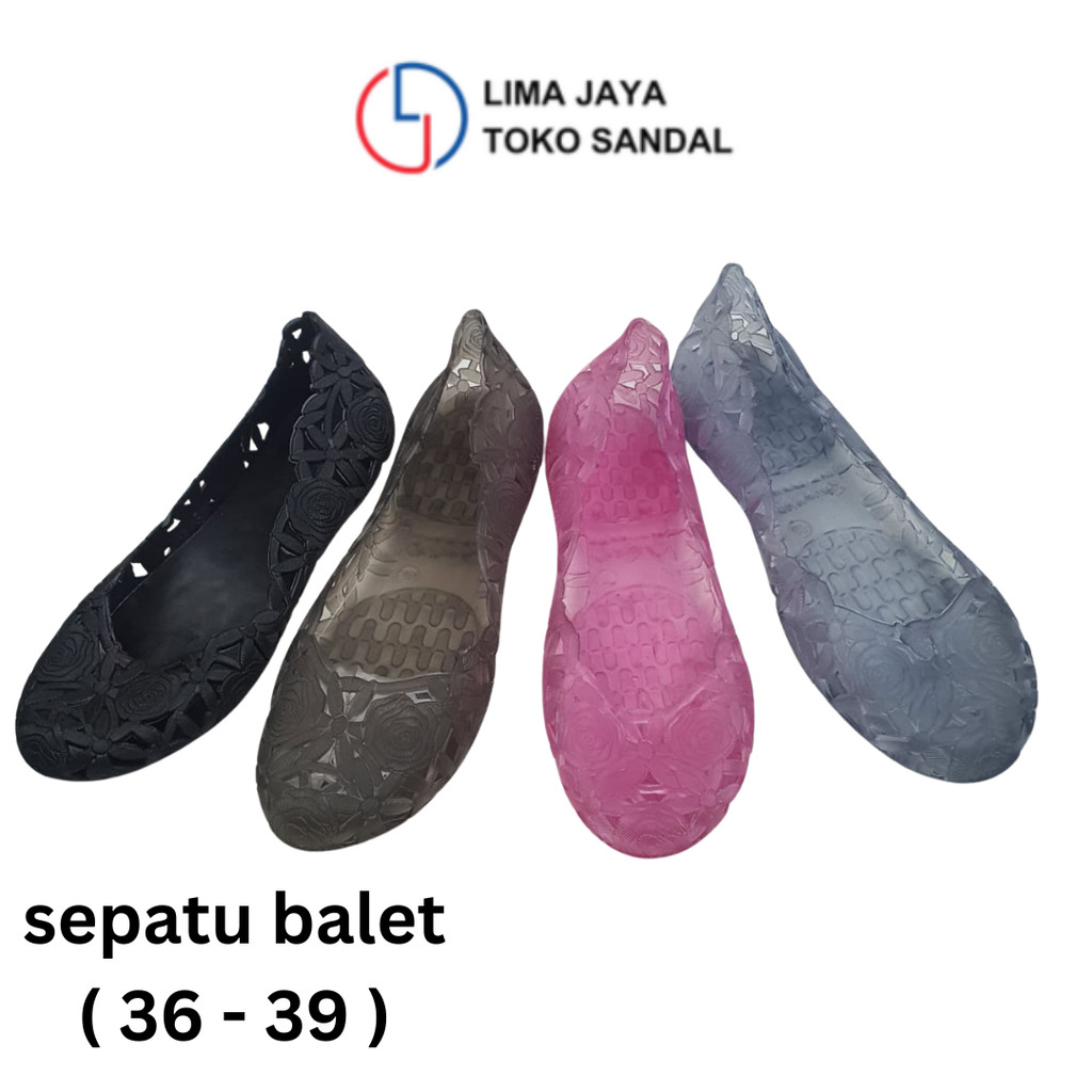 FLATSHOES BALLET JELLY TRANSPARAN TERBARU Sandal kaca jelly Karet
