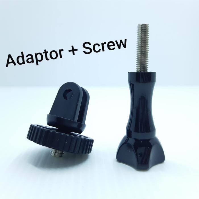 Adaptor Tripod + Screw For Camera Monopod Mounting Actioncam Dll