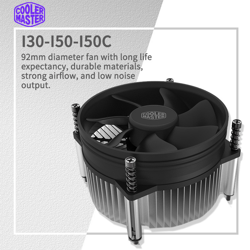 Cooler Master I30 I50 I50c MINI CPU Cooler 2600 RPM Quiet Fan For Intel LGA115X 1200 And M-ATX Raato
