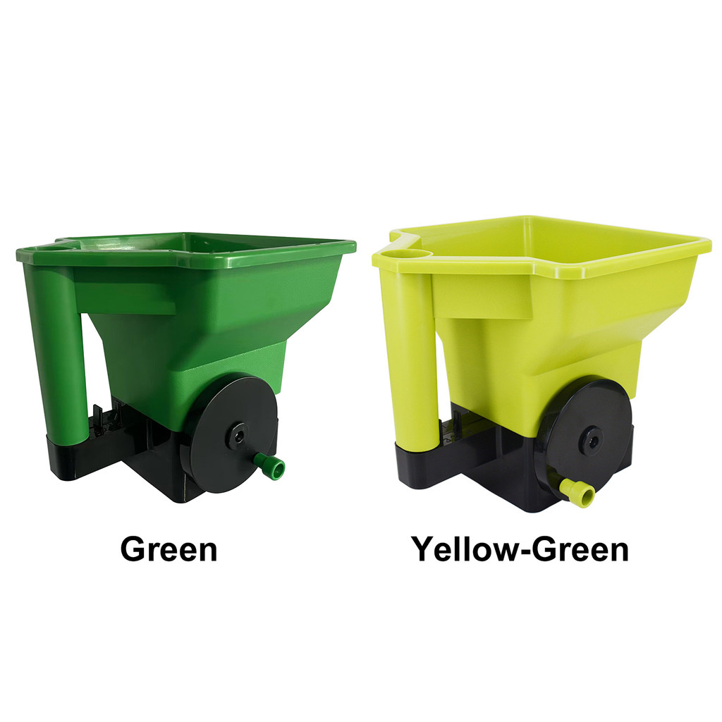 Handheld Grass Seed Spreader with Adjustable Crank Handy Lawn Seed Spreader for Grass SeedFertilizer