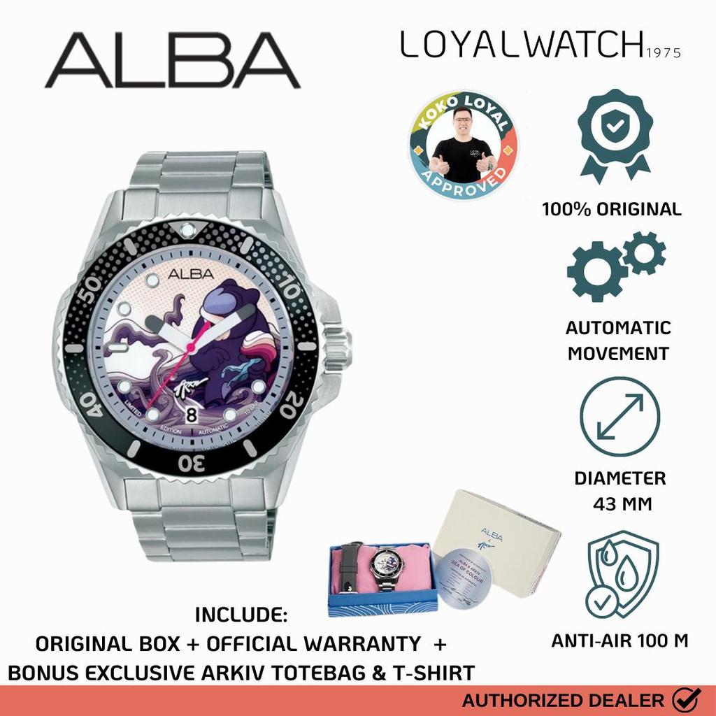Jam Tangan Alba Mechanical X Arkiv Vilmansa “Sea of Colour” Limited Edition Pria AU4079 Multicolor S
