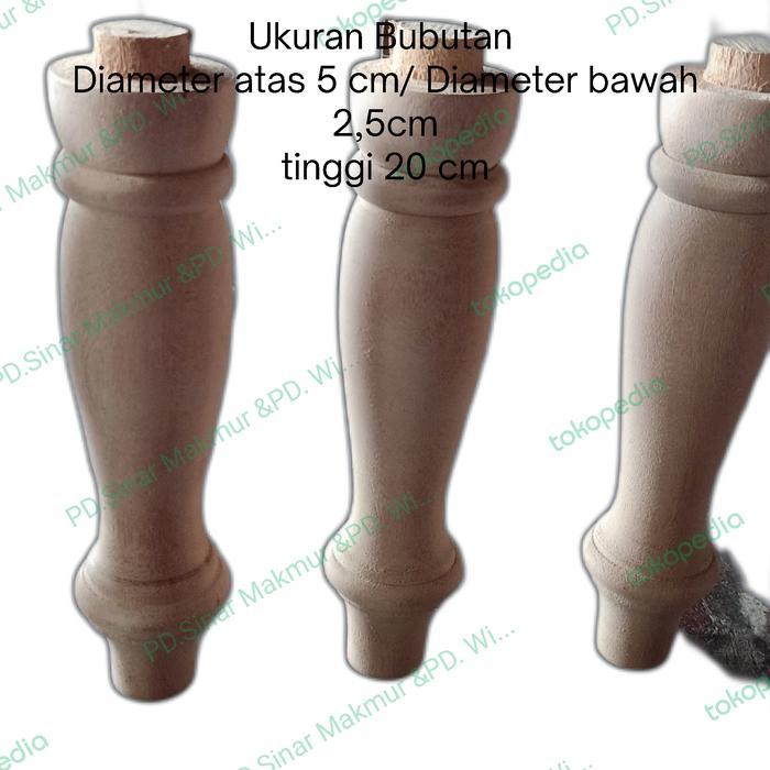 Bubutan kayu kaki Sofa - Induk8x8x110