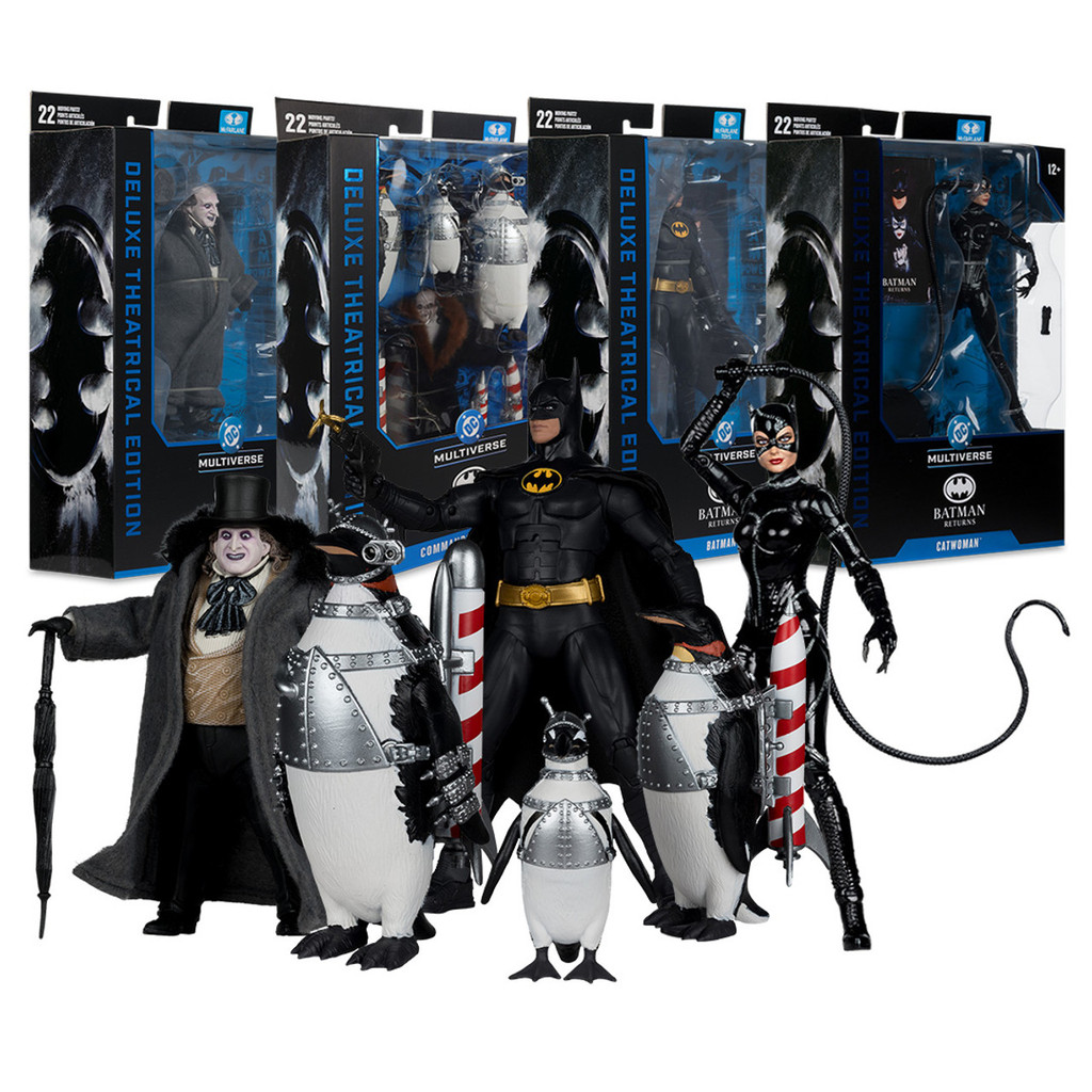 McFarlane Toys Batman Returns Catwoman/Max Shreck/The Penguin/Commando Penguin Pack 18cm Action Figu
