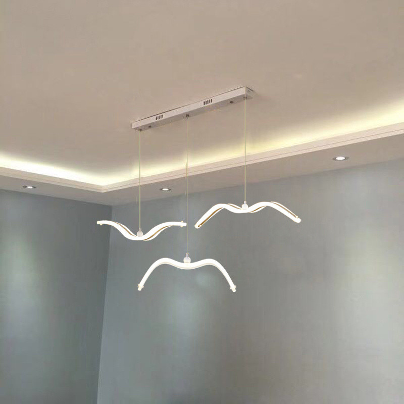 Acrylic Seagull Led Pent Lights Modern Ceiling Lamp Living ning Room Norc Hanging Fixture Decor Chan