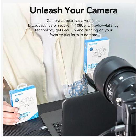 Vention HDMI Video Capture Card USB to HDMI Game Capture for Streaming