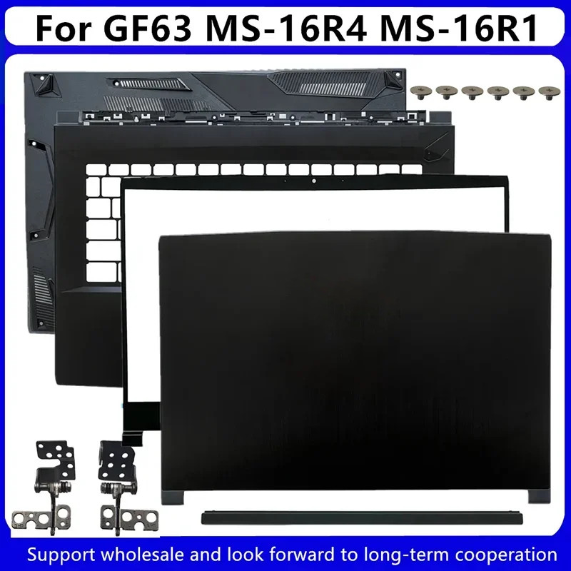 New For Kailxuling GF63 8RC 8RD GF63VR MS-16R1 LCD Back Cover/ Front Bezel/ Upper Case Palmrest Cove