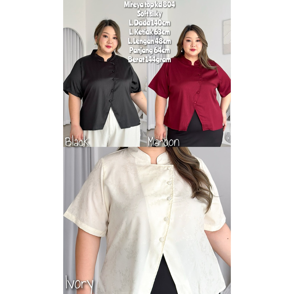YONA.ID Mireya Bigsize Top kd 804 | Atasan jumbo mewah sincia imlek