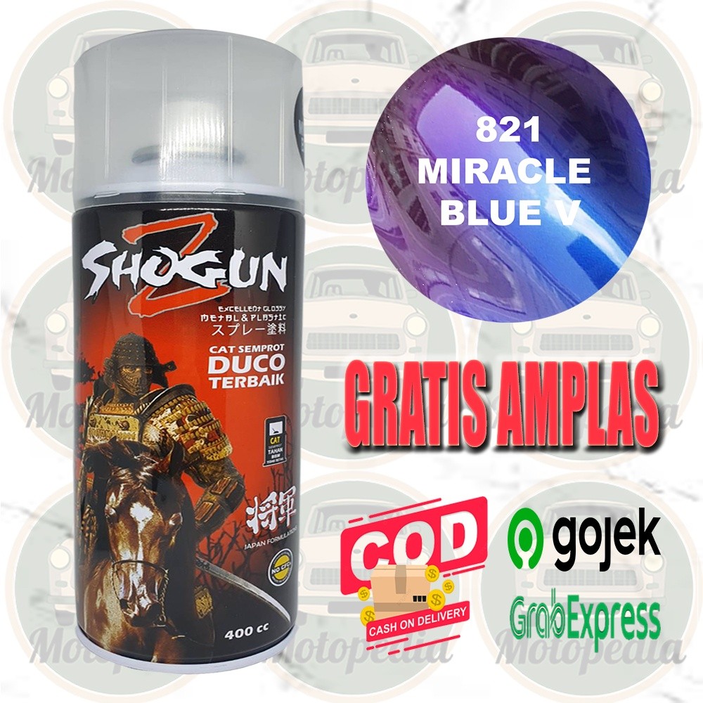Cat Semprot Pilok Pilox Pylox Shogun Z Miracle Blue Violet Biru Ungu Bunglon 821