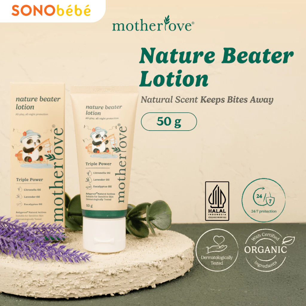 Motherlove Nature Beater Lotion - Lotion Anti Nyamuk Bayi & Anak