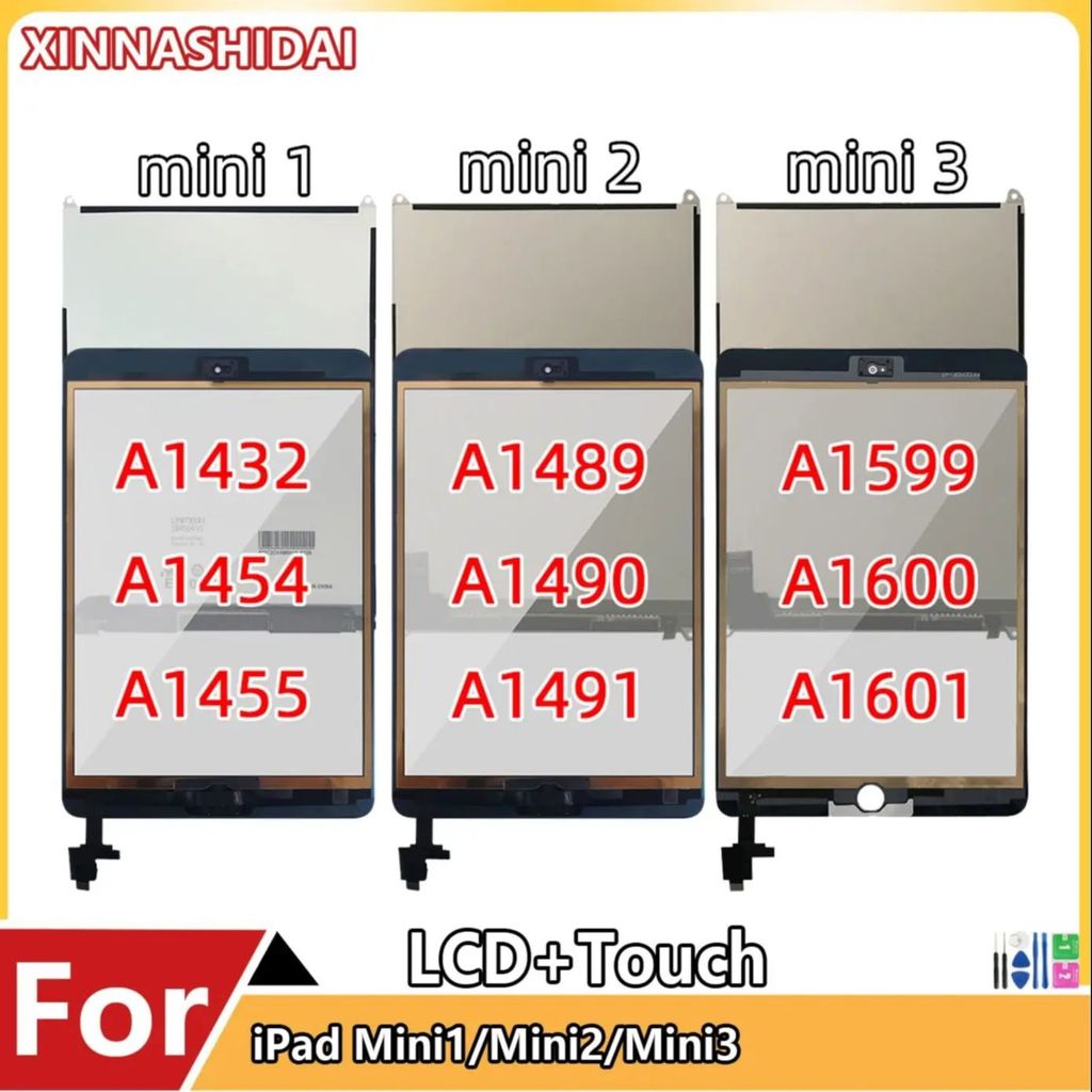 NEW LCD For iPad mini 1 A1432 A1454 A1455 LCD splay Screen For iPad Mini2 mini3 Tablet lcd Replaceme