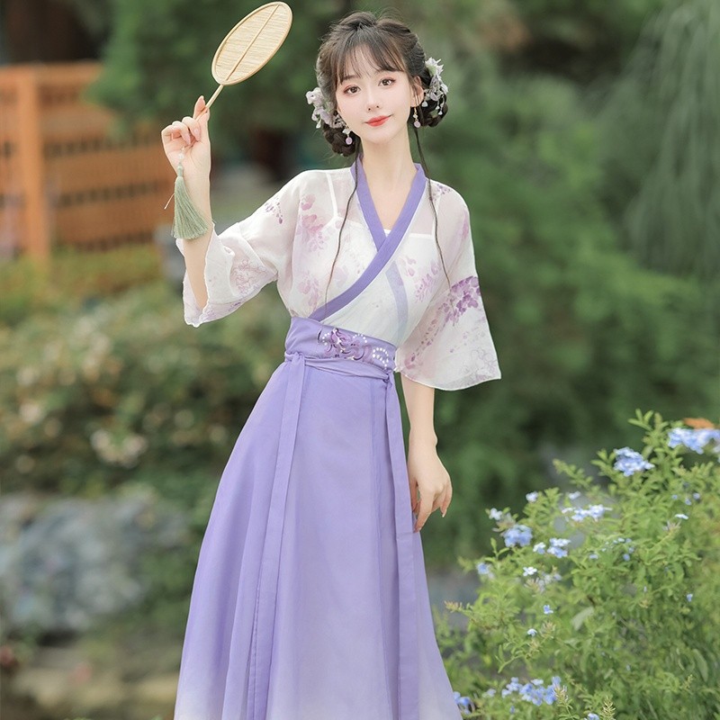 [COD] Han Yuan Hanfu Wanita Mode Modern Kasual Hanfu Versi Terbaru Gaya Kuno Kelas Atas