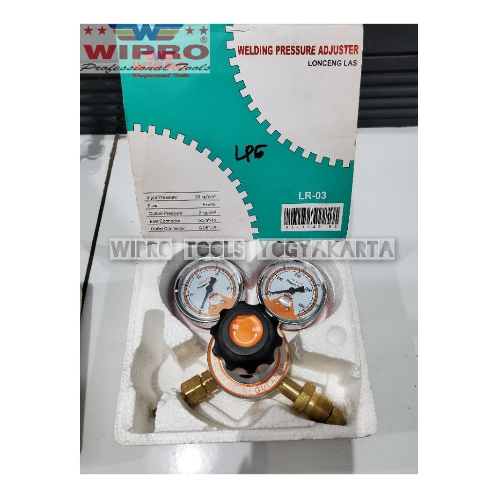 Wipro Regulator Las LPG Double LR-03 / Lonceng Las LPG Wipro