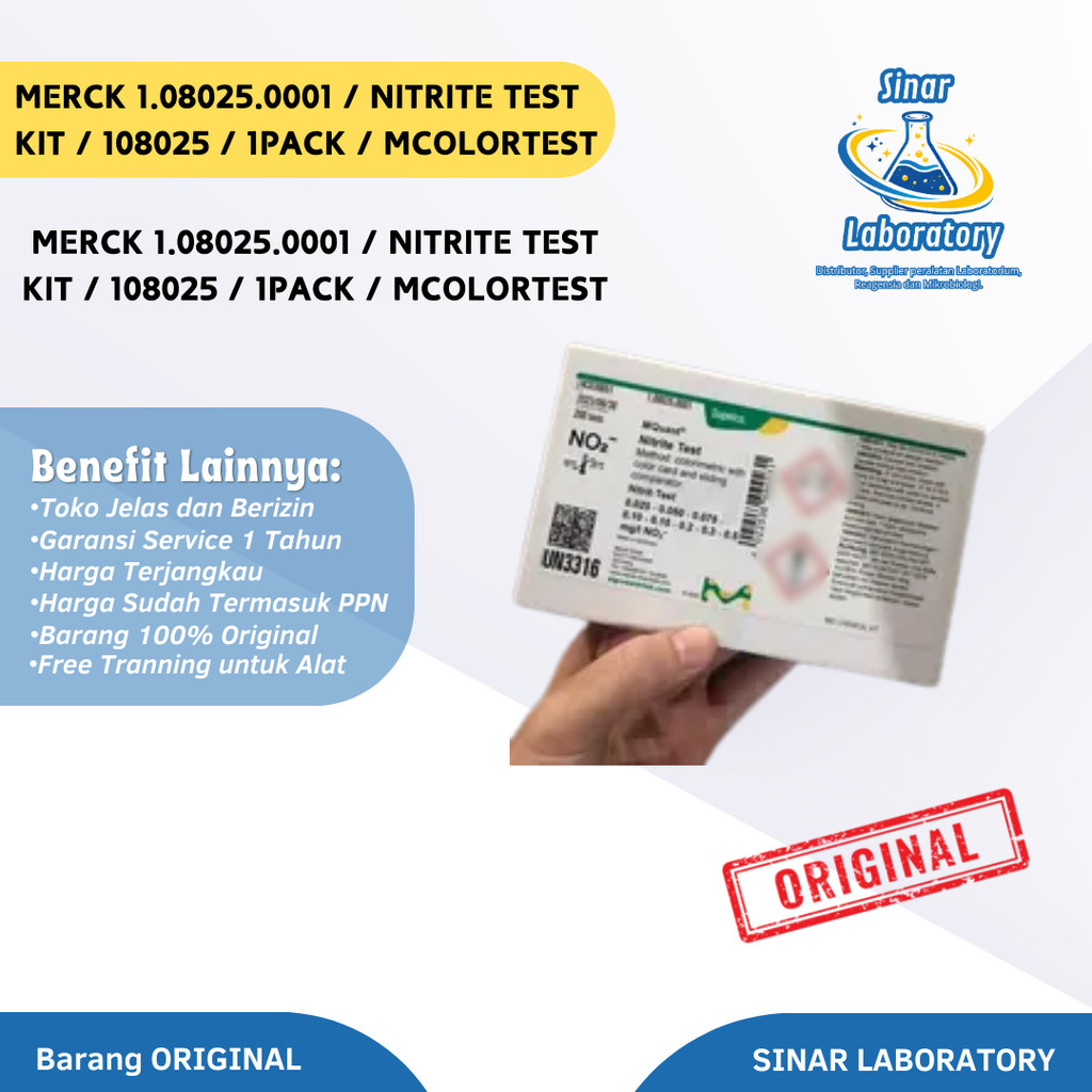 MERCK 1.08025.0001 / Nitrite Test Kit / 108025 / 1pack / Mcolortest